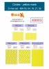 Omask X8003 Circles set - yellow masking tape - 1-4mm 2-6mm 4-7mm 5-15mm 16-20mm